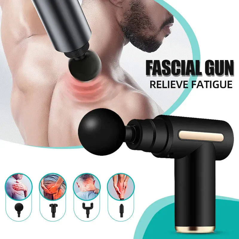 2024 Portable Fascia Gun Deep Tissue Massage Mini Lightweight and Adjustable Speed Massage Equipment Suitable for the Whole Body